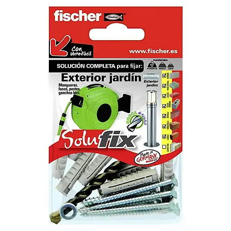 Fischer Solufix Set de fijación para accesorios de jardín
