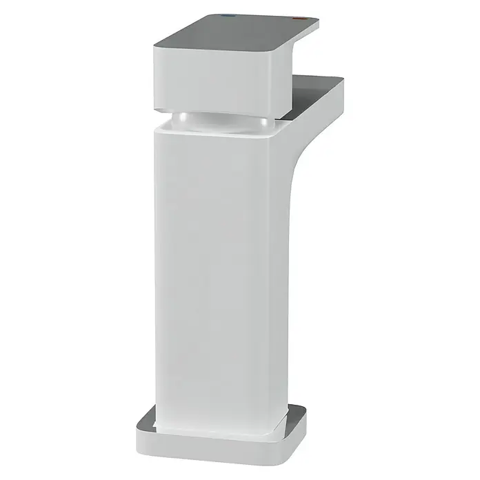 Camargue Waschtischarmatur Marbella - Weiß, Matt - Elegante, moderne weiße Armatur für Waschbecken. Das schlanke Design und die klaren Linien verleihen jedem Badezimmer einen Hauch von Stil.