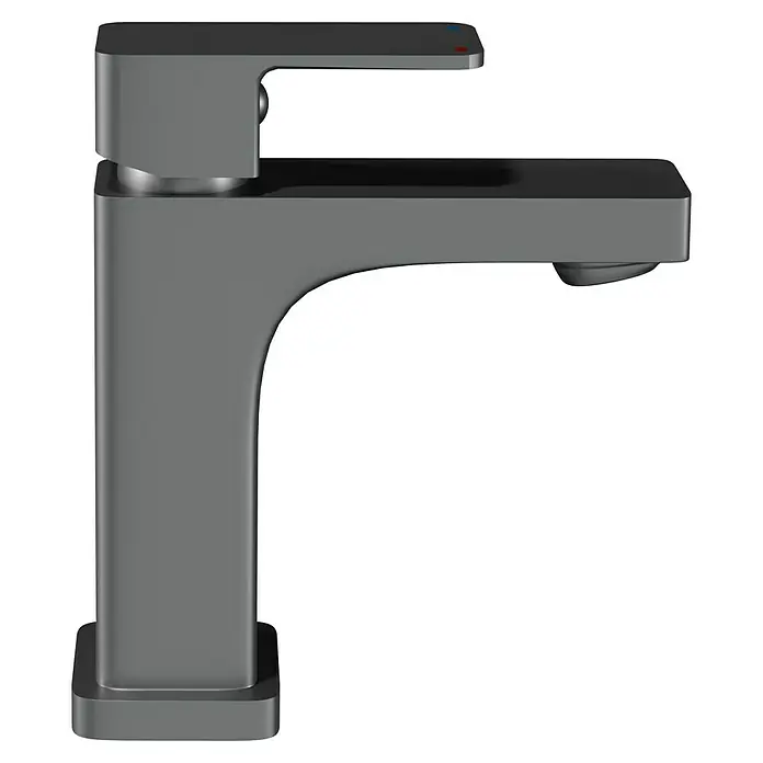 Camargue Waschtischarmatur Marbella - Graphit, Matt - Elegante graue Waschtischarmatur mit minimalistischem Design. Die Armatur ist modern und verleiht jedem Badezimmer einen stilvollen Touch.