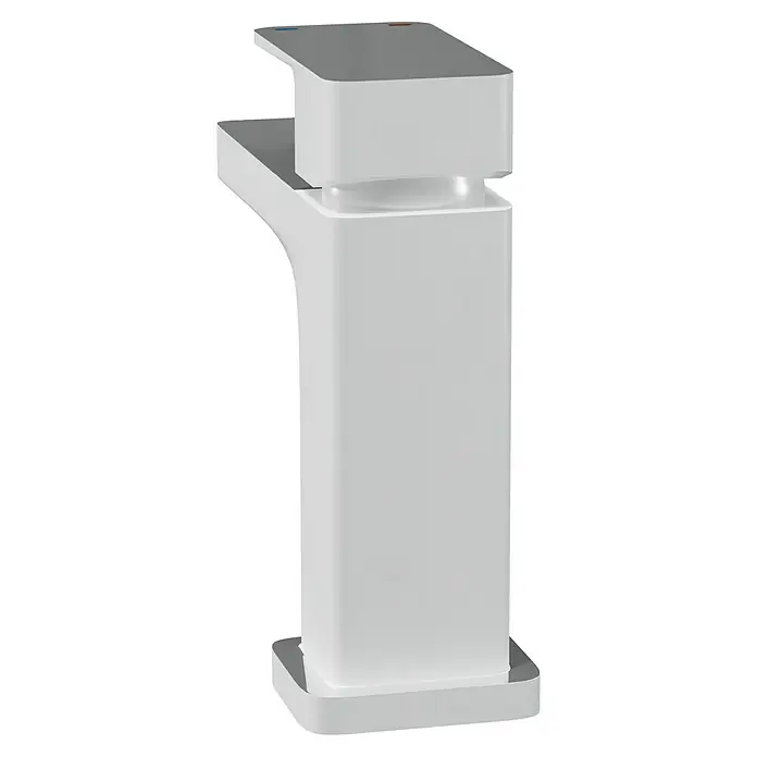 Camargue Waschtischarmatur Marbella - Weiß, Matt - Elegante, moderne weiße Armatur für Badezimmer oder Küche. Schlichtes Design mit klaren Linien und minimalistischer Optik.