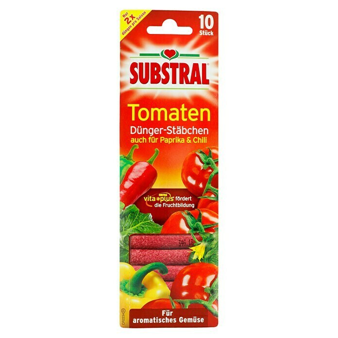 Substral Tomaten-Düngerstäbchen10 Stk., Inhalt ausreichend für ca.: 10 Pflanzen Front View