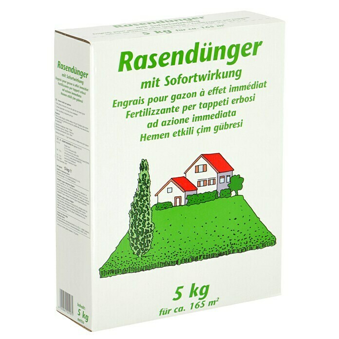 RasendüngerMit Sofortwirkung, 5 kg, Inhalt ausreichend für ca.: 160 m² Diagonal View