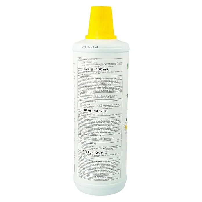 Blühpflanzendünger - 1 l - Bild einer BioBizz-Düngeflasche.
