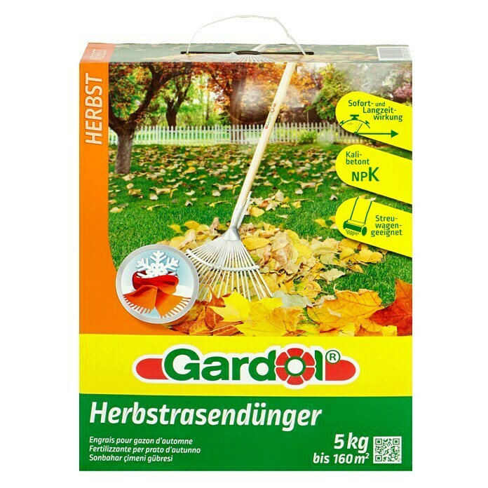 Gardol Herbstrasendünger5 kg, Inhalt ausreichend für ca.: 160 m² Front View