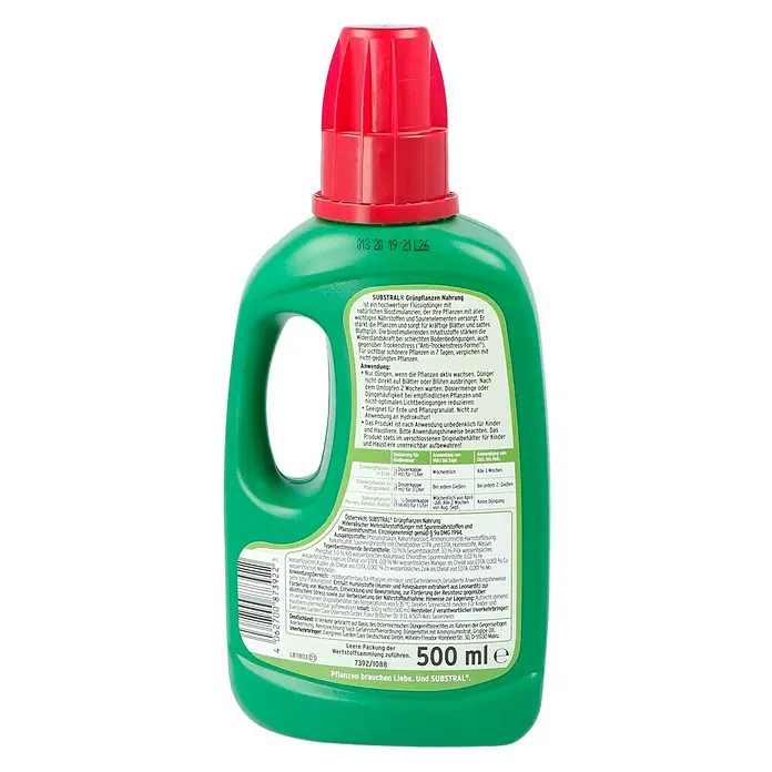 Substral Grünpflanzen-Nahrung - 500 ml - Flasche SUBSTRAL® Grünpflanzen Nahrung, ein hochwertiger Flüssigdünger für Zimmer- und Gartenpflanzen.