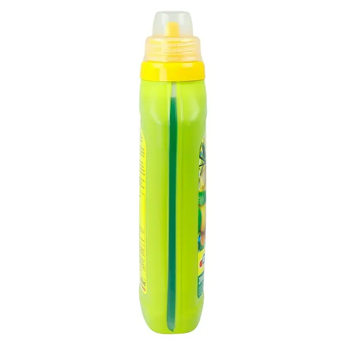 Gardol Zitrusdünger - 500 ml - Eine Flasche "Citrusglanz" Geschirrspülmittel mit gelbem Deckel und grünlicher Flüssigkeit, aufgenommen in der Totalen.