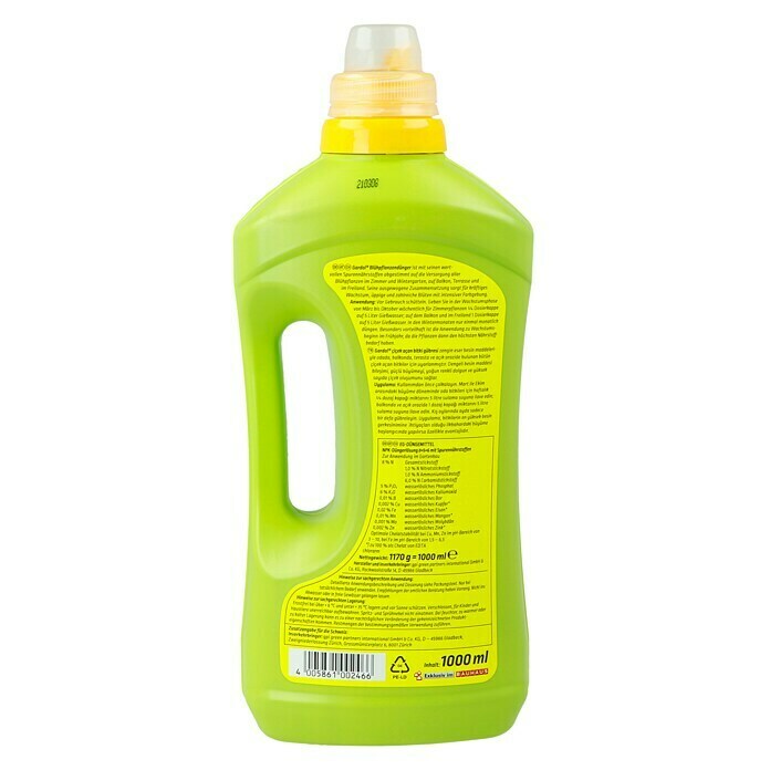 Gardol Blühpflanzendünger (1 l, Inhalt ausreichend für ca.: 250 l Gießwasser)
