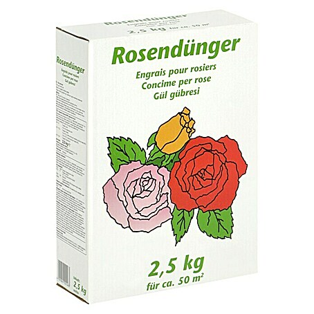 Rosendünger (2,5 kg, Inhalt ausreichend für ca.: 50 m²)