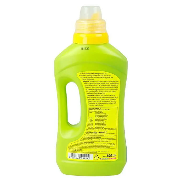 Gardol Orchideendünger - 500 ml, Max. ausreichend für Flüssigkeitsmenge: 100 l - Gardol Orchideendünger-Flasche. Für prächtige Orchideenblüten und kräftige Farben. Exklusiv im Bauhaus erhältlich.