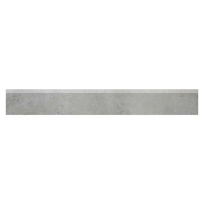 Art-Tec by Palazzo Sockelfliese - 7 x 60 cm, Steel, Matt - Graue Bodenfliese mit heller Kante. Robustes Design für Innen- und Außenbereiche, ideal für moderne Wohnräume.