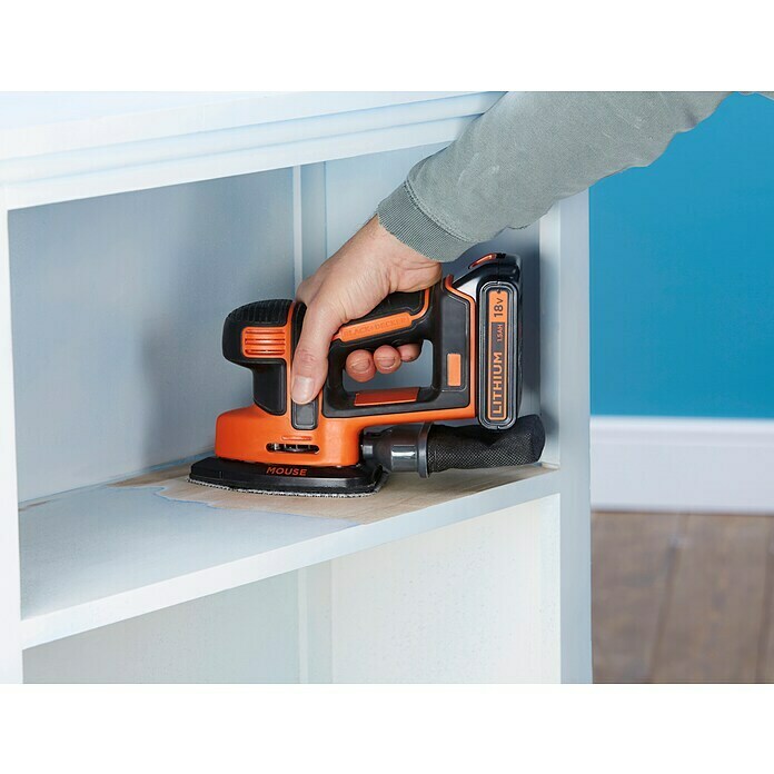 Black+Decker Akku-Multischleifer BDCDS18-QW18 V, 1 Akku, 1,5 Ah, 12.000 U/min Use Shot