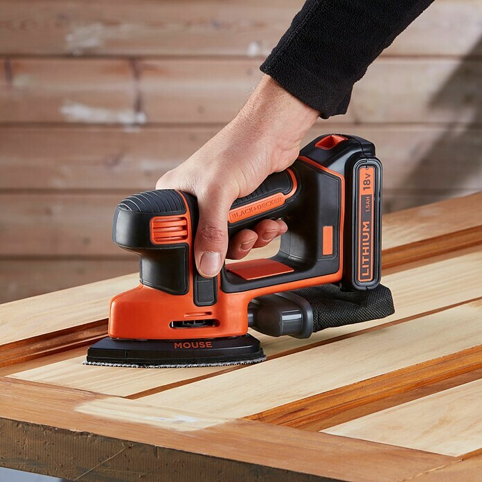 Black+Decker Akku-Multischleifer BDCDS18-QW18 V, 1 Akku, 1,5 Ah, 12.000 U/min Use Shot