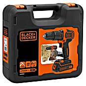 Black+Decker Akku-Schlagbohrschrauber (18 V, 1,5 Ah, 2 Akkus, 360 U/min - 1.400 U/min)