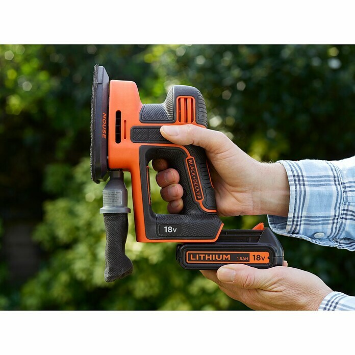 Black+Decker Akku-Multischleifer BDCDS18-QW18 V, 1 Akku, 1,5 Ah, 12.000 U/min Use Shot