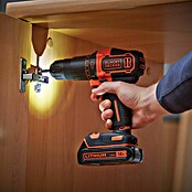 Black+Decker Akku-Schlagbohrschrauber (18 V, 1,5 Ah, 2 Akkus, 360 U/min - 1.400 U/min)