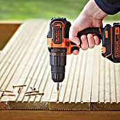 Black+Decker Akku-Schlagbohrschrauber (18 V, 1,5 Ah, 2 Akkus, 360 U/min - 1.400 U/min)