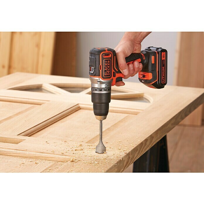 Black+Decker Akku-Schlagschrauber BL188KB-QW18 V, 2 Akkus, 1,5 Ah, Leerlaufdrehzahl: 0 U/min - 1.650 U/min Use Shot