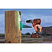 Black+Decker Akku-Schlagbohrschrauber (18 V, 1,5 Ah, 2 Akkus, 410 U/min - 1.650 U/min)