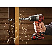 Black+Decker Akku-Schlagbohrschrauber (18 V, 1,5 Ah, 2 Akkus, 410 U/min - 1.650 U/min)