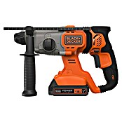 Black+Decker Akku-Bohrhammer (18 V, 2 Akkus, 2,5 Ah, Leerlaufdrehzahl: 1.880 U/min, Einzelschlagstärke: 1,2 J)