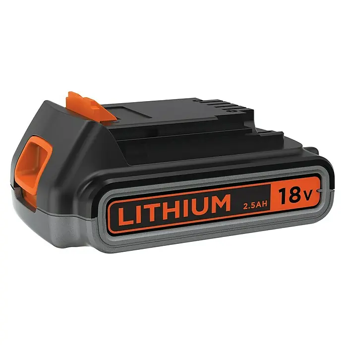 Black+Decker Akku BL2518-XJ - 18 V, 2,5 Ah - Eine 18V Lithium-Ionen-Batterie mit 2,5 Ah von Black+Decker, ideal für schnurloses Elektrowerkzeug und Heimwerkerprojekte.