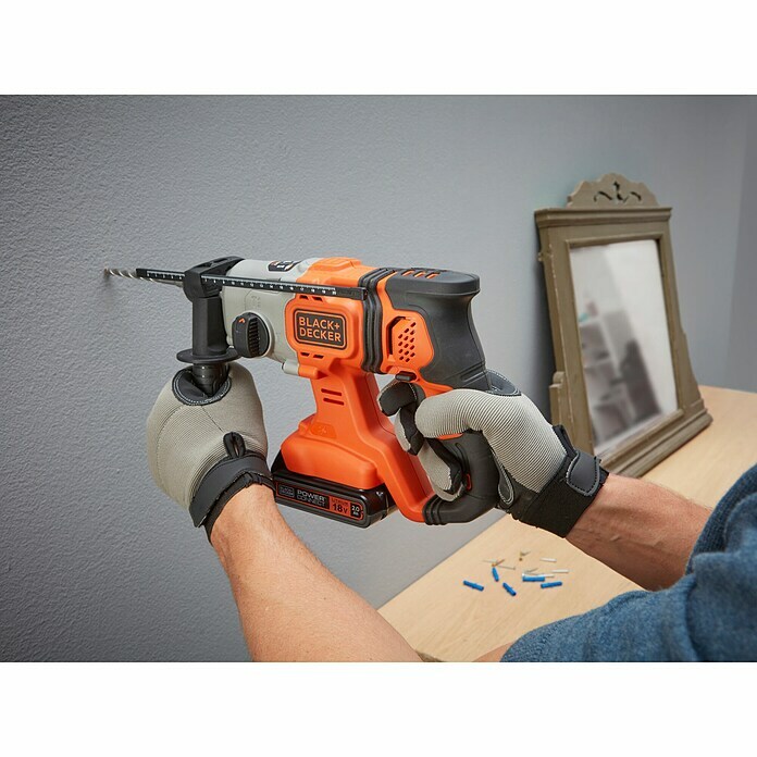 Black+Decker Akku-Kombihammer BCD900B-XJ (18 V, Ohne Akku, 1,2 J) | BAUHAUS