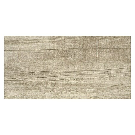 Steingutfliese Wave (30 x 60 cm, Grau, Matt)