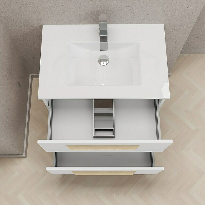 Artysan Mueble de lavabo Colom (L x An x Al: 44,6 x 70 x 64 cm, Blanco) | BAUHAUS