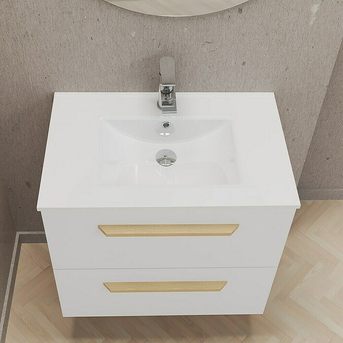 Artysan Mueble de lavabo Colom (L x An x Al: 44,6 x 70 x 64 cm, Blanco) | BAUHAUS