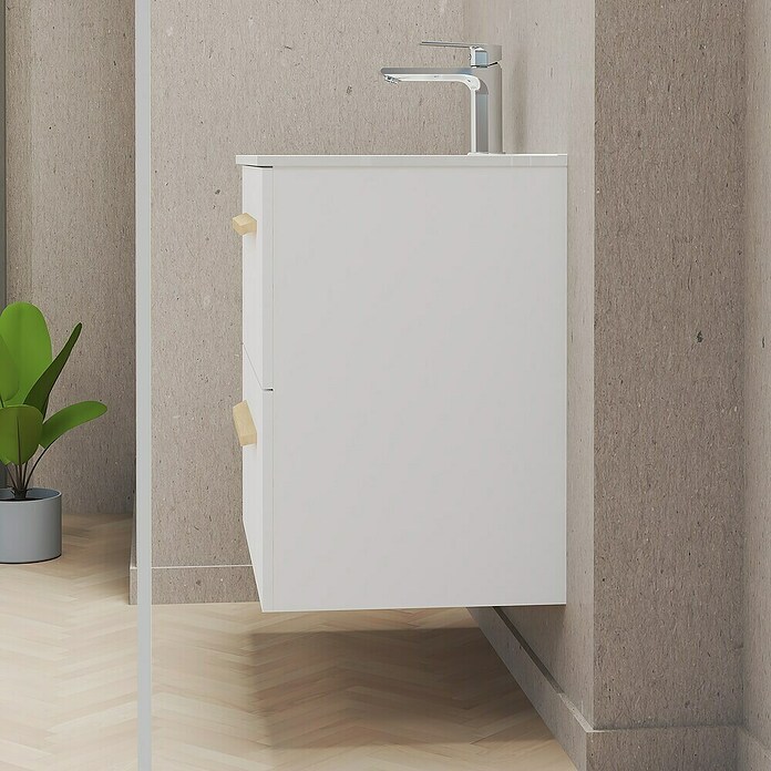 Artysan Mueble de lavabo Colom (L x An x Al: 44,6 x 70 x 64 cm, Blanco) | BAUHAUS