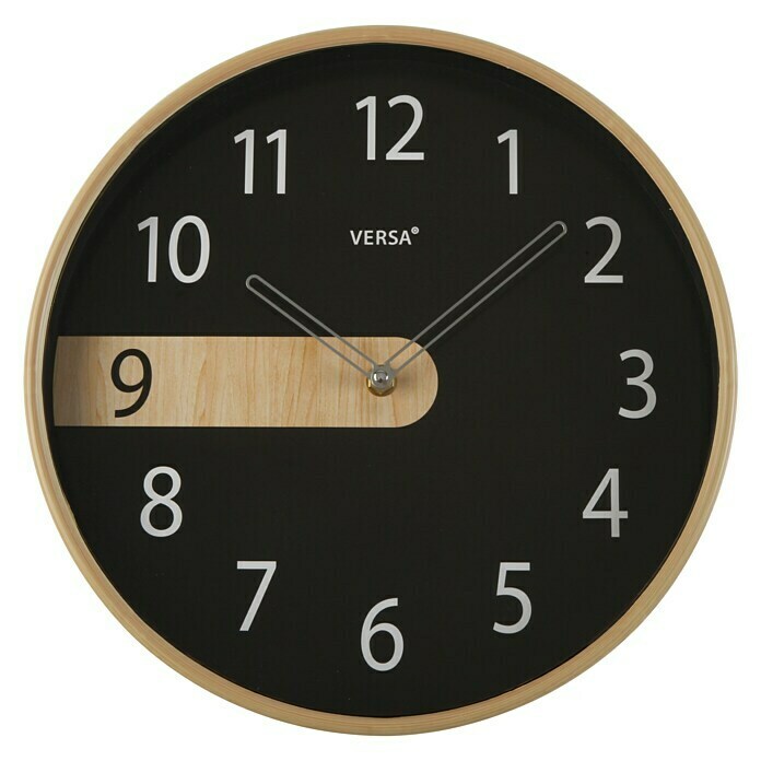 Reloj de cocina a pared redondo gris QUO de 25 cm
