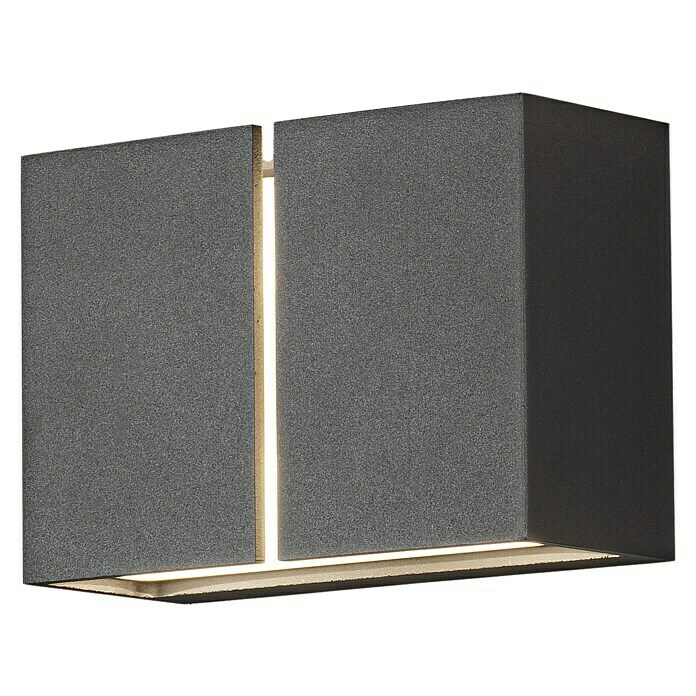 Konstsmide LED-Außenwandleuchte (12 W, 14 x 14 x 11 cm, Dunkelgrau, IP54) | BAUHAUS