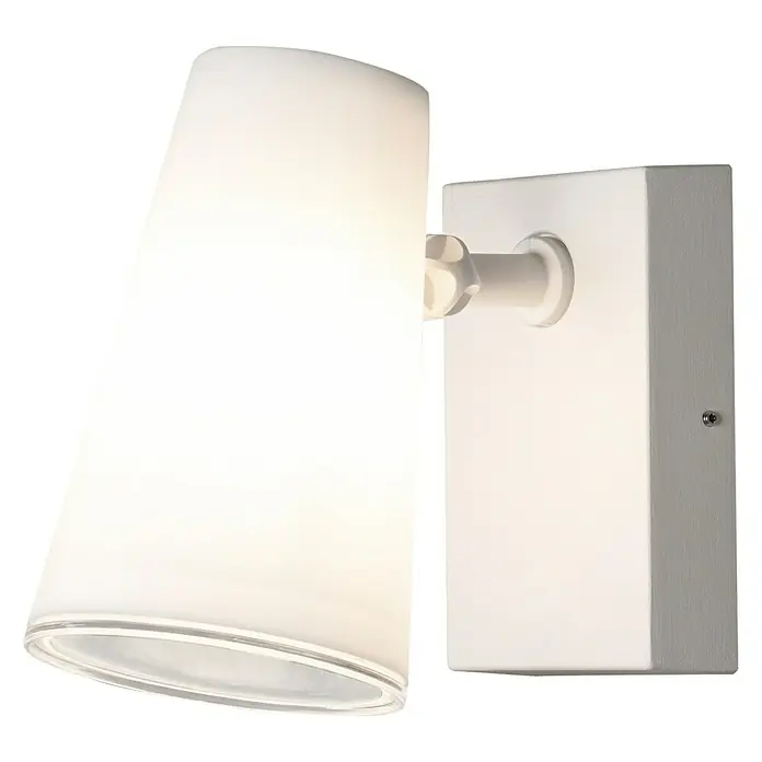 Konstsmide LED-Außenwandleuchte - 25 W, 13 x 14 x 14,5 cm, Anthrazit, IP54 - Wandleuchte mit einem Kegelförmigen Lampenschirm und einer rechteckigen Montageplatte, die ein elegantes, minimalistisches Design bietet.
