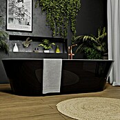 Camargue Freistehende Badewanne Torino (L x B: 170 x 80 cm, Sanitäracryl, Schwarz/Weiß) | BAUHAUS