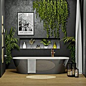 Camargue Freistehende Badewanne Torino (L x B: 170 x 80 cm, Sanitäracryl, Platingrau/Weiß) | BAUHAUS