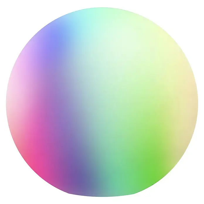 Müller-Licht Tint LED-Kugel Calluna - E27, 9,6 W, 806 lm - Bunte Kugel mit Farbverläufen von Rosa über Lila bis Grün, die ein sanftes und diffuses Licht ausstrahlt, ideal als dekoratives Element.