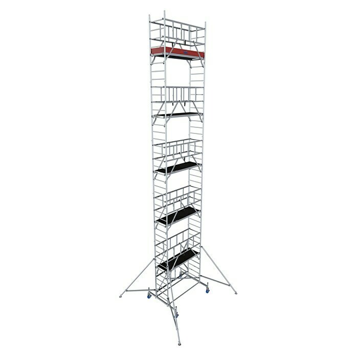 Krause ProTec XS KlappgerüstArbeitshöhe: 11,8 m, Bühnengröße: 2 x 0,6 m, Belastbarkeit Bühne: 200 kg Diagonal View