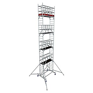 Krause ProTec Rollgerüst (Arbeitshöhe: 10,3 m, Bühnengröße: 2 x 0,6 m, Belastbarkeit: 200 kg/m²)