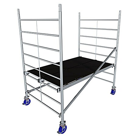 Krause ProTec XXL Rollgerüst Breitaufbau (Arbeitshöhe: 2,9 m, Belastbarkeit Plattform: 480 kg)