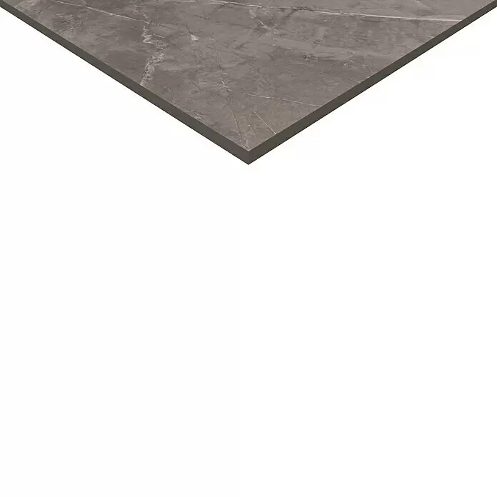 Feinsteinzeugfliese Premium Marble - 80 x 80 cm, Grau, Glänzend - Detailaufnahme