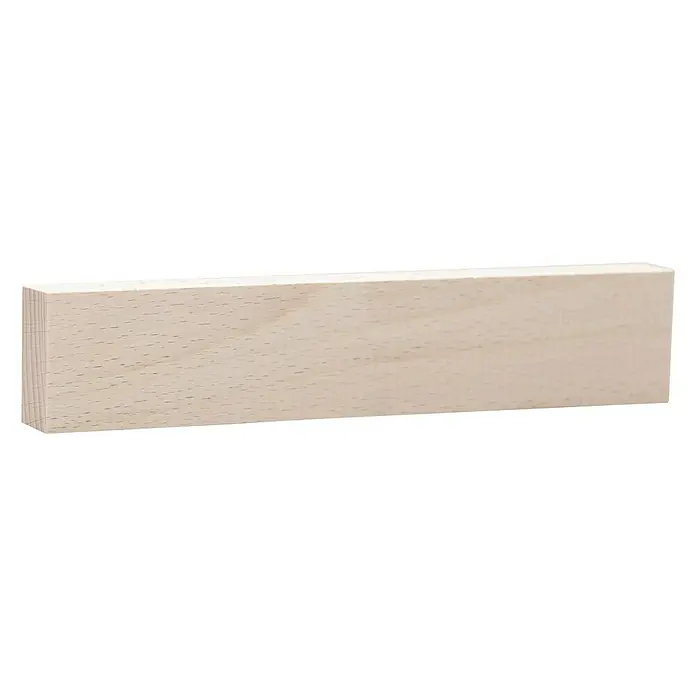 Rechteckleiste - 240 x 2 x 4,7 cm, Buche - Ein rechteckiger Holzblock, perfekt für Bastelprojekte oder als minimalistisches Deko-Element. Die helle Holzfarbe sorgt für eine natürliche Optik.