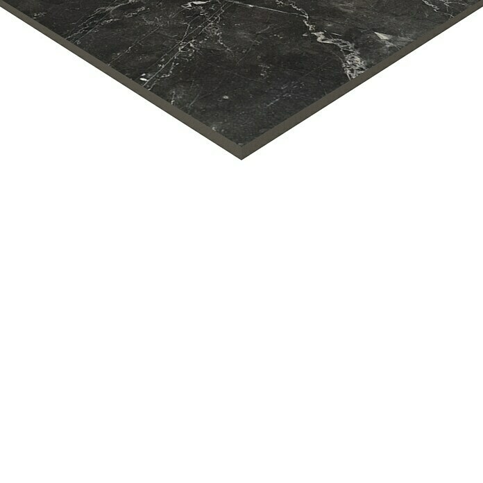 Feinsteinzeugfliese Premium Marble (60 x 60 cm, Anthrazit, Poliert)