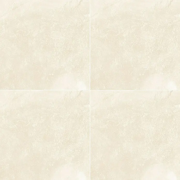 Feinsteinzeugfliese Geo Crema - 60 x 60 cm, Crema, Schimmernd - Beige Keramikfliesen für Boden oder Wand mit dezenter Marmorierung für ein elegantes Ambiente.
