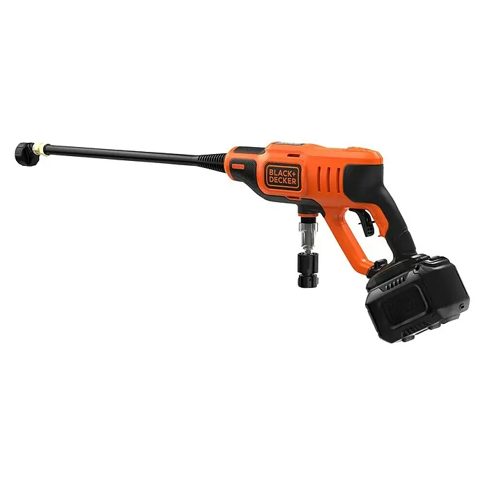 Black+Decker Akku-Druckreiniger BCPC18B - 18 V, Ohne Akku, 120 l/h - Akkupistole mit hoher Leistung von Black+Decker, ideal für Reinigungsarbeiten rund ums Haus und im Garten. Kabellose Freiheit für maximale Flexibilität.