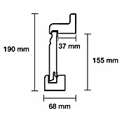 Abdeckleiste (240 cm x 68 mm x 190 mm) | BAUHAUS