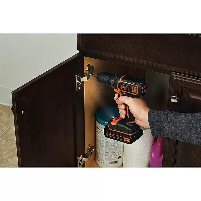 Black+Decker Akku-Bohrschrauber BDCDC18K-QW18 V, 1 Akku, 30 Nm