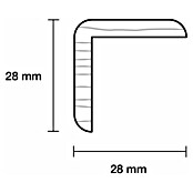 Winkelleiste (240 cm x 28 mm x 28 mm, Fichte) | BAUHAUS