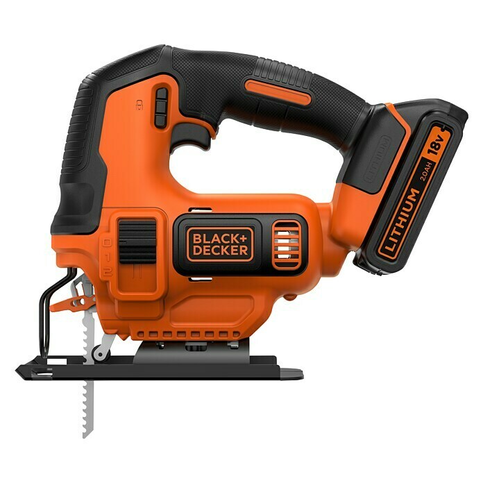 Black+Decker Pendelhubstichsäge BDCJS18-QW (18 V, 1 Akku, 2 Ah, 0 Hübe/min - 2.500 Hübe/min) | BAUHAUS