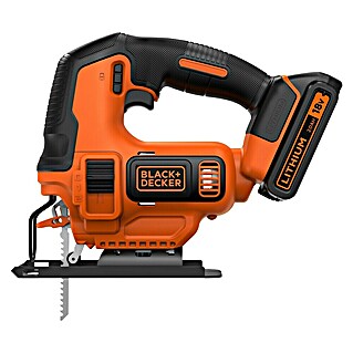 Black+Decker Pendelhubstichsäge BDCJS18-QW (18 V, 1 Akku, 2 Ah, 0 /min - 2 500 /min)