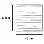 Quadratleiste (1 m x 40 mm x 40 mm, Buche, Unbehandelt)